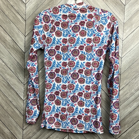 J.crew rash guard swim suit top floral Medium - Picture 2 of 7